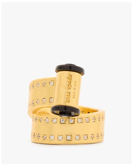 Kate Spade Metallic Picture Perfect Camera Statement Ring