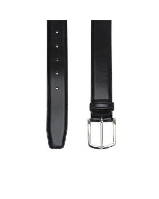 Boss Black Accessories Leather Pin Buckle Belt With Logo for men
