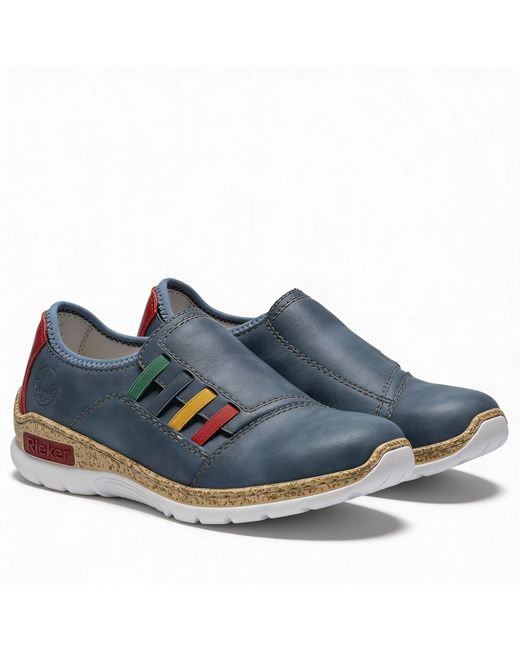 Rieker Blue Nikita Comfort Trainers Leather