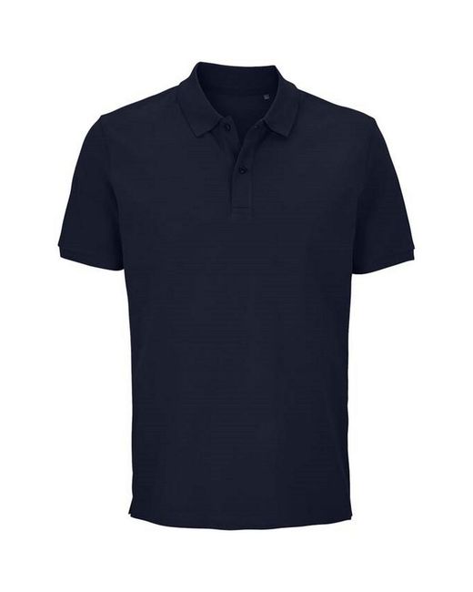 Sol's Blue Adult Pegase Pique Polo Shirt (French)