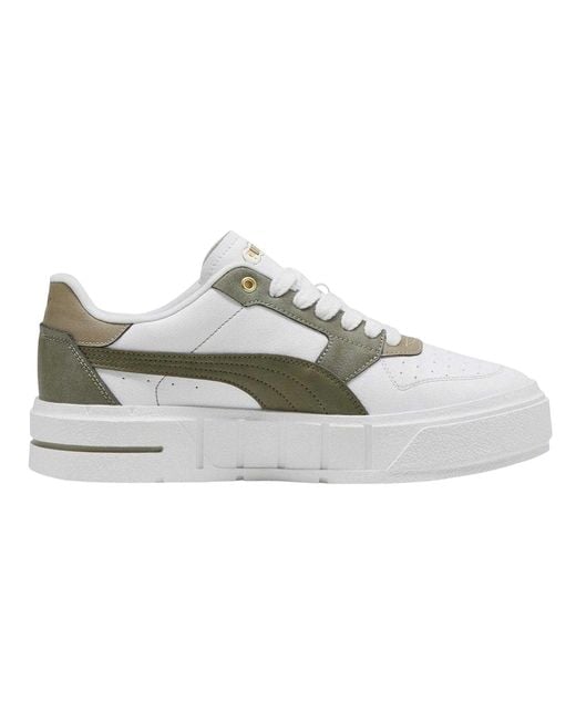PUMA Gray Ladies Cali Court Trainers