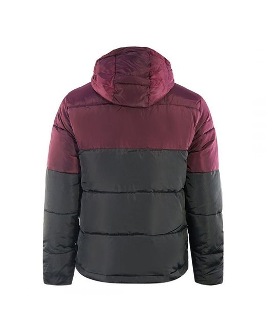 Lyle & Scott Gray Colourblock Puffer Jacket for men