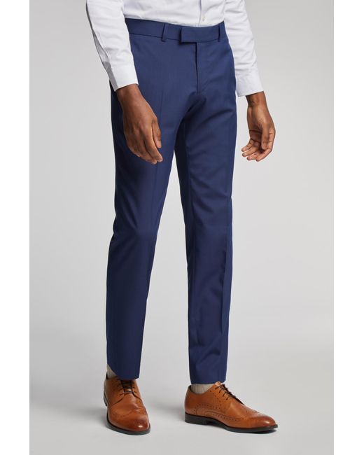 Antique Rogue Blue Bright Slim Trousers for men