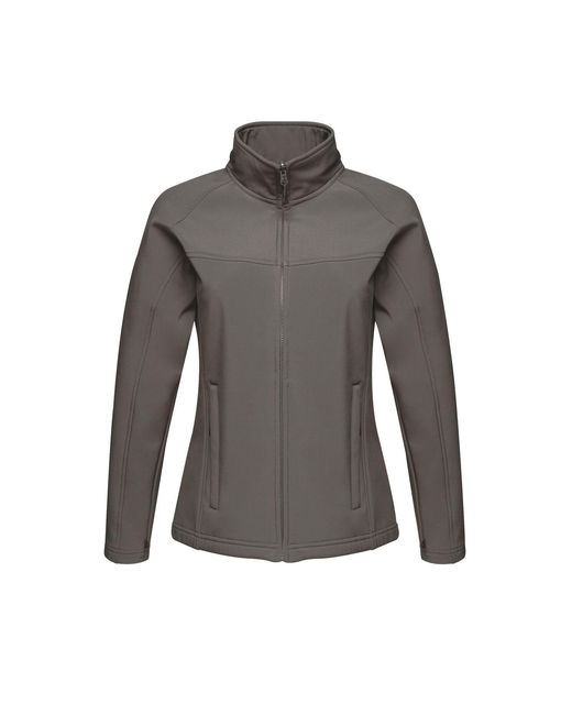 Regatta Gray Ladies Uproar Softshell Wind Resistant Jacket