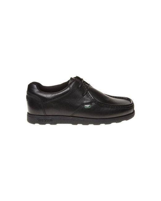 Kickers Black Fragma Lace Shoes for men