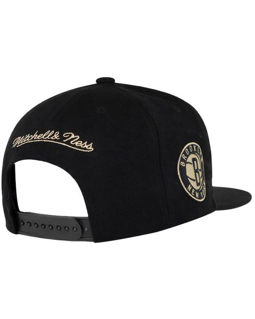 Mitchell & Ness Black Nba Brooklyn Nets With Love Cap