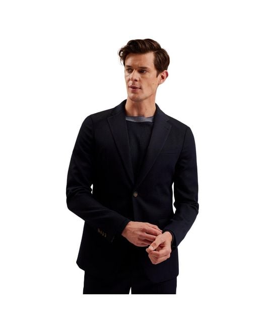 Ted Baker Blue Nalfanj Cavalry Twill Sb2 Blazer Jacket for men