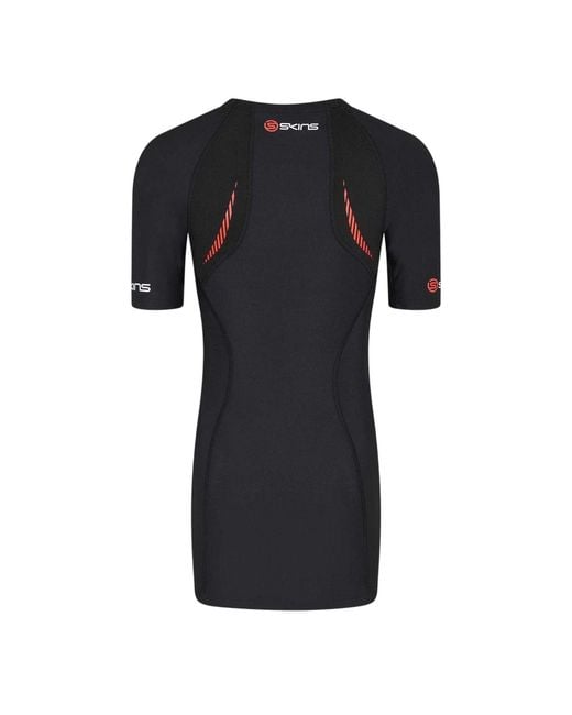 Skins Black A200 Compression Fitted Top for men
