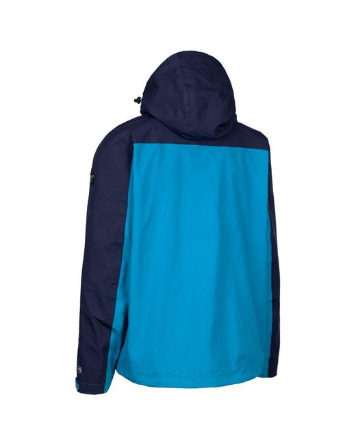 Trespass Blue Curbridge Tp75 Waterproof Jacket (Bondi) for men
