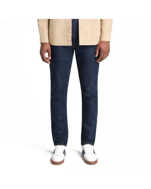 Timberland Blue Sandown Denim Slim Light Shade for men