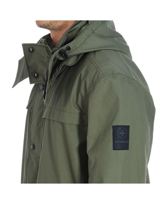 Strellson Green Parka Design Jacket Without Inner Lining And Detachable Hood 10005075 for men