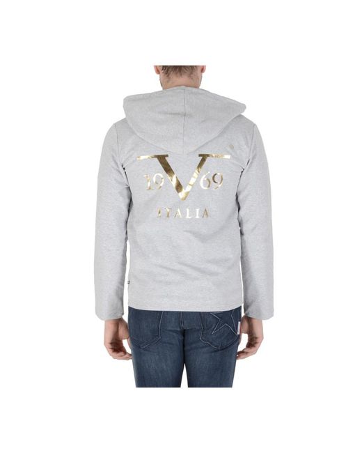 Versace 19.69 Abbigliamento Sportivo Gray 19V69 Hoodie Thomas Cotton for men