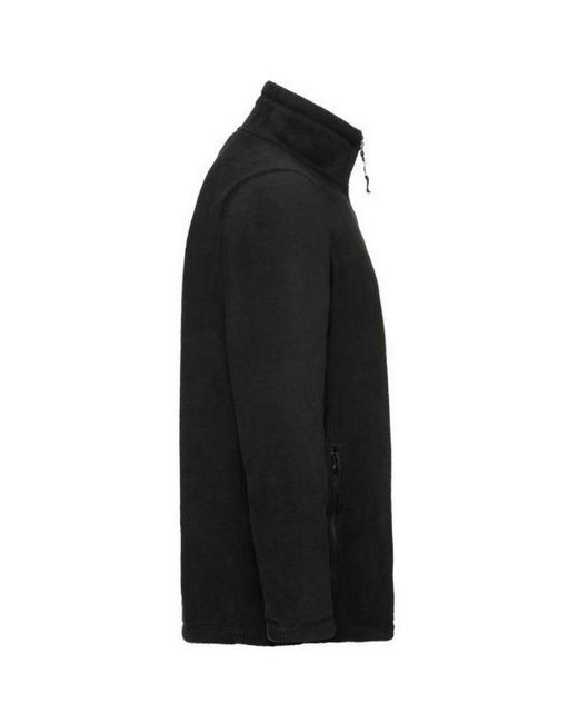 Russell Black Full Zip Outdoor Fleece Jacket for men