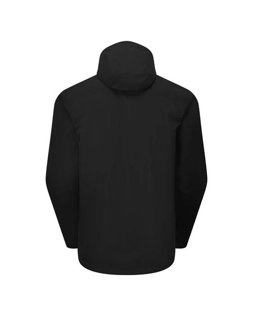 Sprayway Black Waterproof Outdoor Jacket With Hood Windproof Rain Shell Coat for men