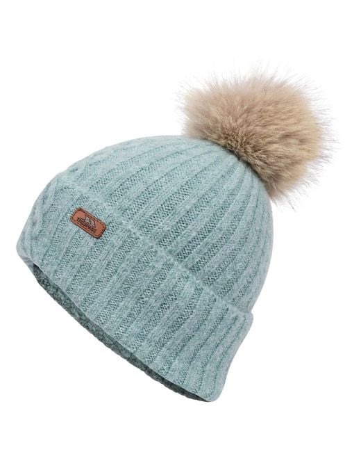 Trespass Blue Ladies Cedar Knitted Beanie (Dusty)