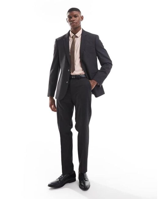 ASOS Blue Slim Suit Trousers for men