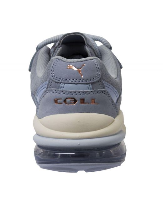 PUMA Blue Cell Venom Patent Low Lace Up Trainers 369654 04 Patent Leather