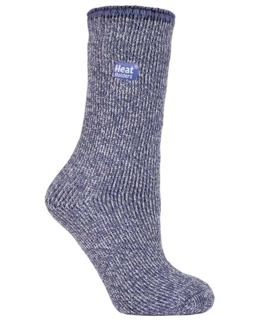 Heat Holders Purple Ladies Thick Reinforced 2.9 Tog Winter Warm Merino Wool Thermal Socks