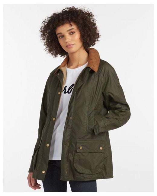 Barbour Green L/Wt Beadnell Jacket
