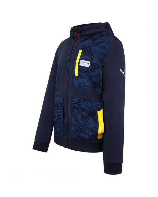 PUMA Blue Bull Racing Hooded Sweat Jacket 571384 01 Cotton for men