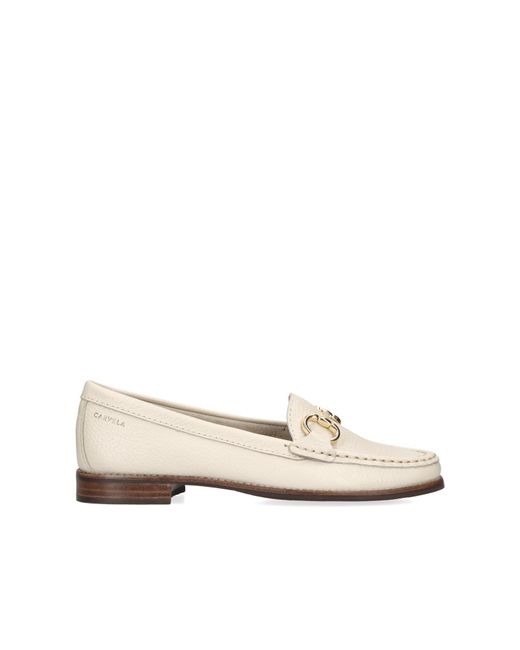 Carvela Kurt Geiger Natural Leather Click Loafers