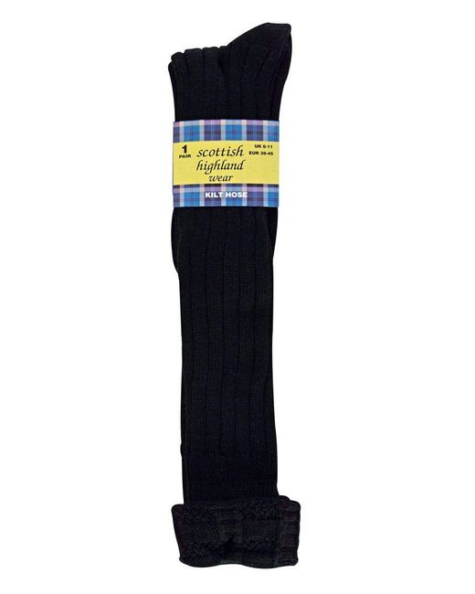 Sock Snob Blue Wool Kilt Socks for men