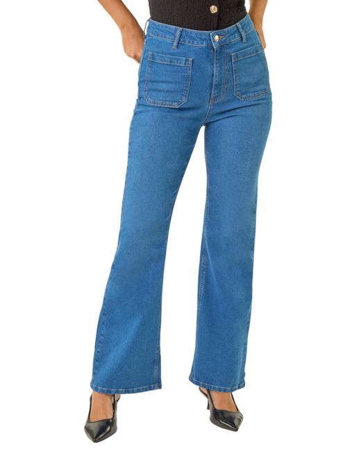 D.u.s.k Blue Front Pocket Bootcut Jeans
