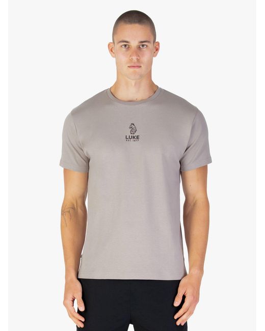 Luke 1977 Gray Center Fold T-Shirt for men