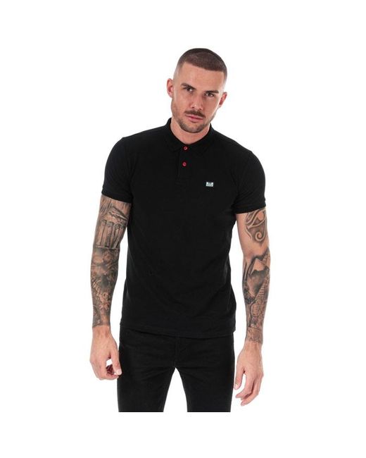 Weekend Offender Black Barnum Polo Shirt for men