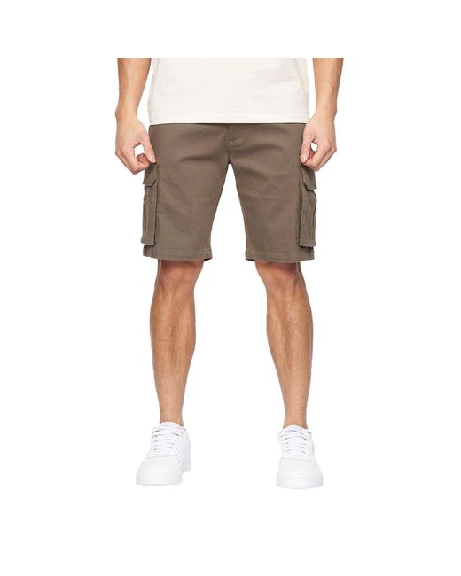 Crosshatch Natural Frentons Cargo Shorts for men