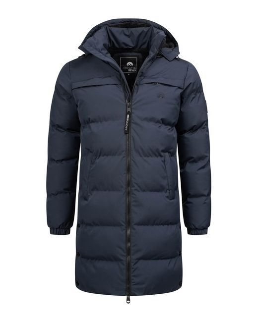 Arctic Seven Herren Winter Parka Gesteppt in Blue für Herren