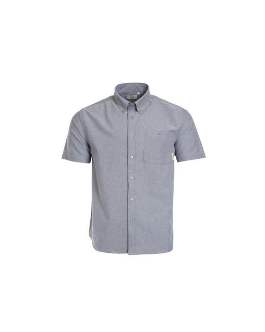 Lee Cooper Gray Oxford Shirt for men