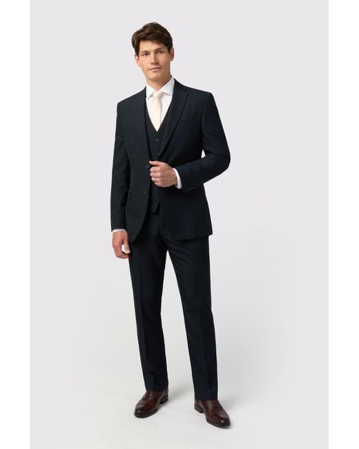 Limehaus Blue Regular Fit Jacket for men