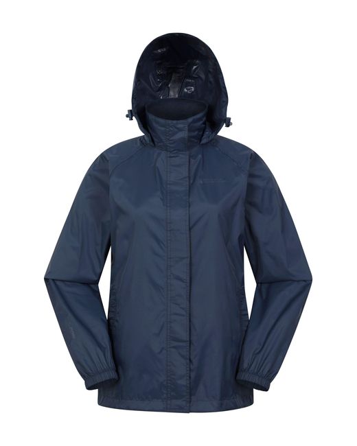 Mountain Warehouse Blue 'Pakka' Waterproof Jacket And Overtrouser Set Lightweight Outdoor Outfit Polyamide