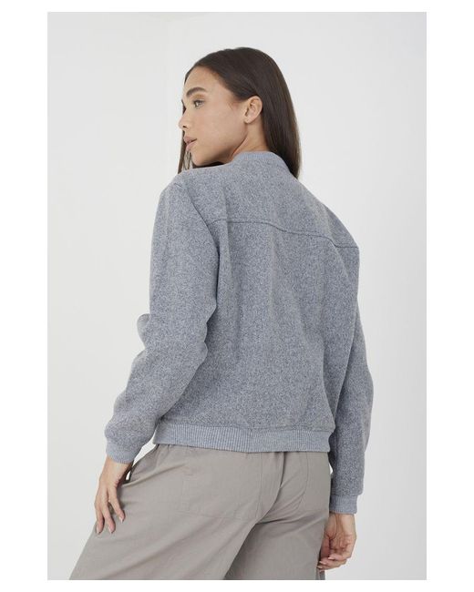 Brave Soul Gray 'Warlie' Bomber Jacket