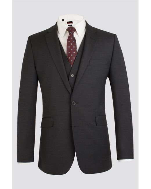 Scott Black Tailored Suit Jacket for men