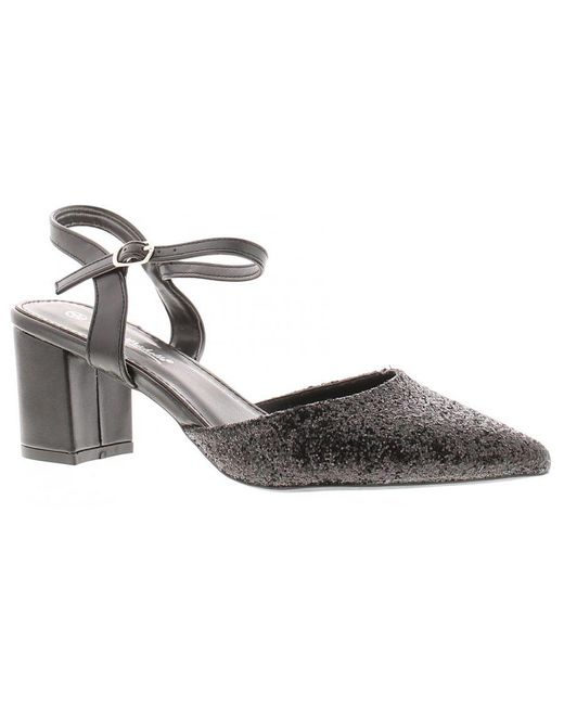 Wynsors Metallic Sparkly Court Shoes Aubrey Buckle