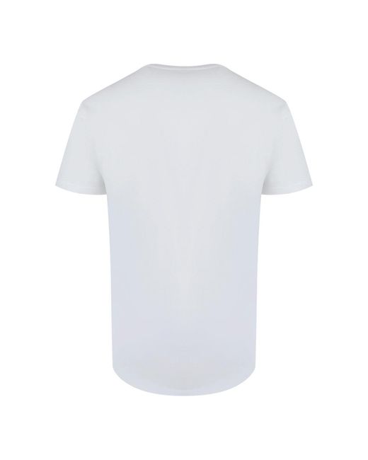 Palm Angels White Tonal Classic Logo T-Shirt Cotton for men