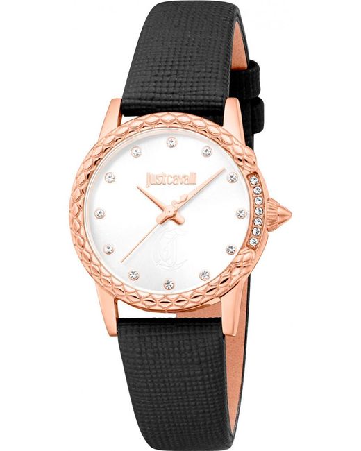Just Cavalli Black Jc1L310L0035 Ladies Animalier Fiorenza Snake Watch