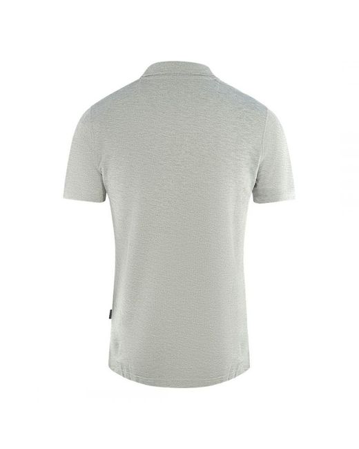 Aquascutum Gray London Crest Polo Shirt Cotton for men