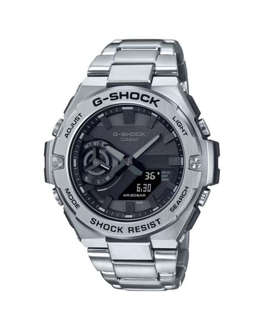 G-Shock Gray G-Shock Watch Gst-B500D-1A1Er Stainless Steel (Archived) for men