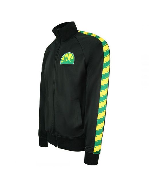 Mitchell & Ness Black Seattle Supersonics Track Jacket for men