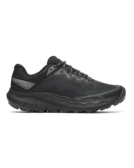 Merrell Black Nova 4 Wp Trail Running Trainers Shoes J068395 Nylon for men