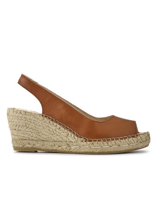 Jones Bootmaker Brown Rosanna Slingback Wedges