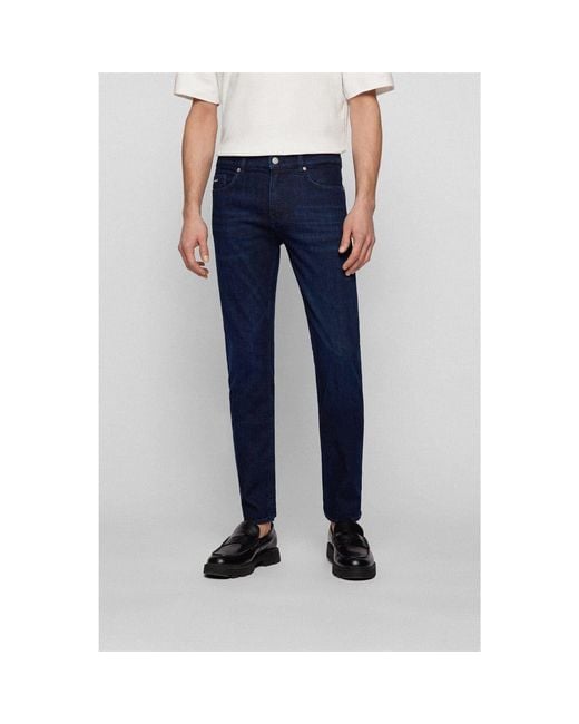 Boss Blue Slim Fit Delaware Jeans for men
