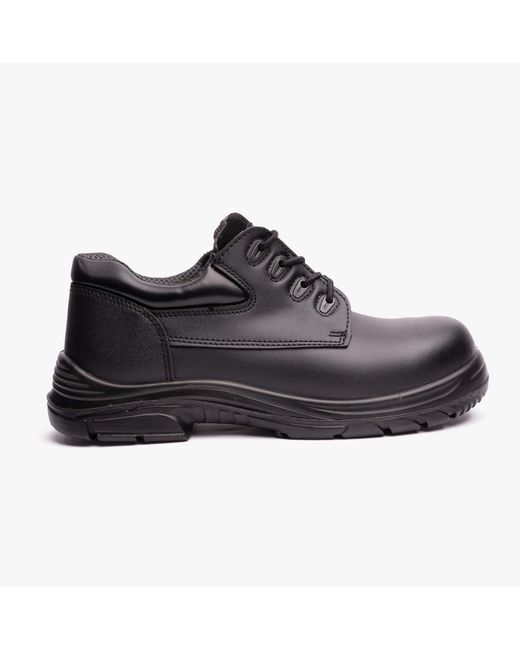 Grafters Black Culverton Safety Shoes (Extra Wide Fit) for men