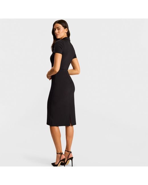 Commando Black Neoprene Ceo Midi Skirt