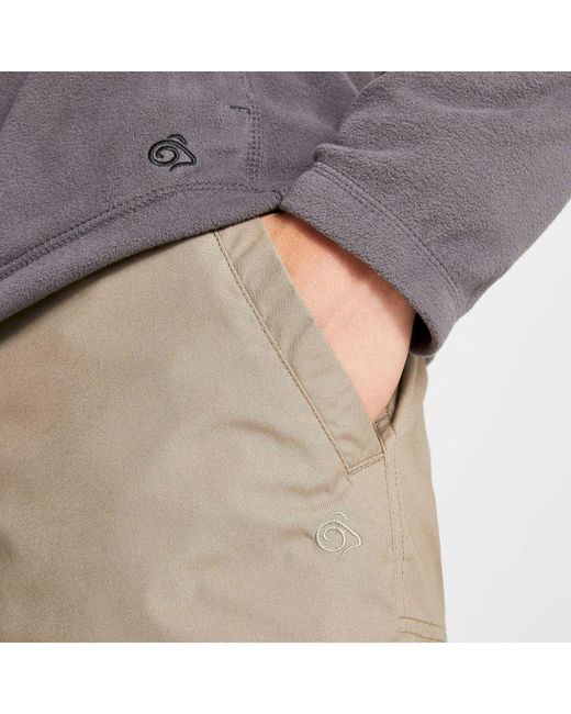 Craghoppers Green Expert Kiwi Tailored Trousers (Pebble) for men