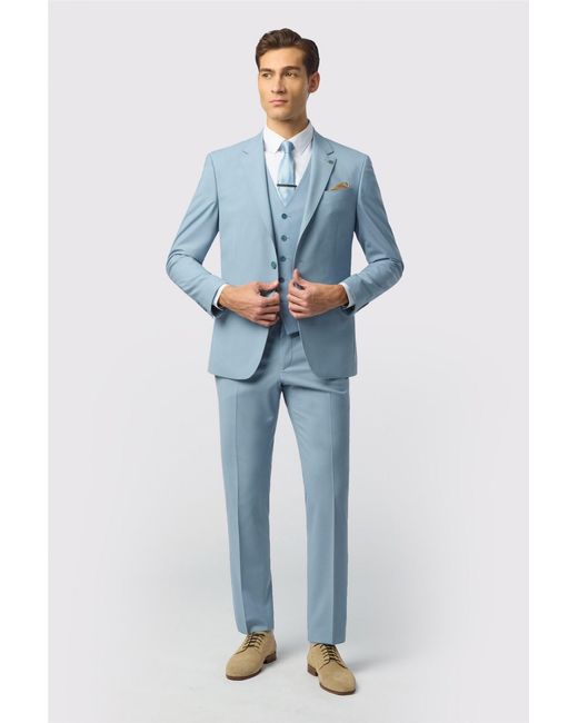 Ted Baker Blue Single Breasted Two Button Slim Fit Suit Jacket for men
