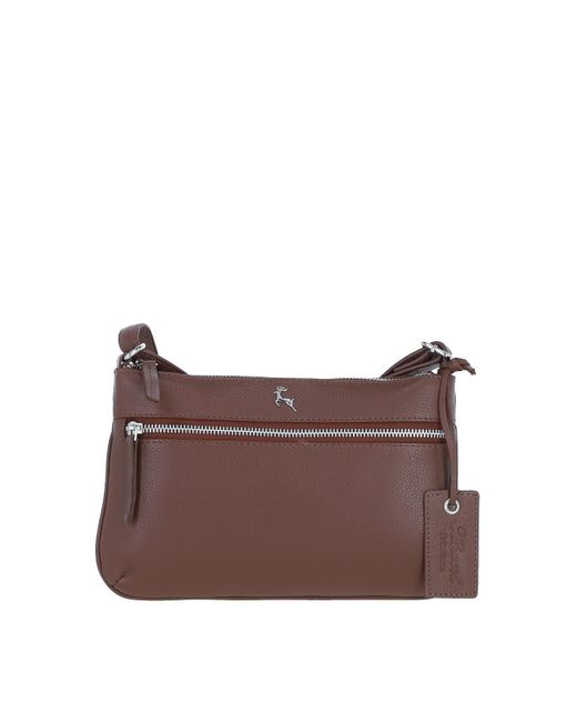 Ashwood Leather Brown 'Swansea' Real Crossbody Bag